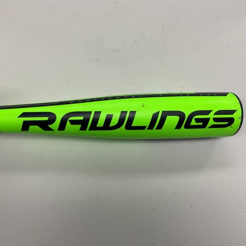 Used Rawlings Threat US9T12 USA 2 5/8 Baseball Bat Neon Green 28" 11855-S000207453