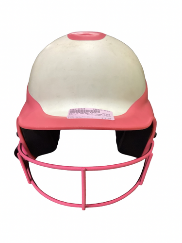 Used RIP-IT HELMET W/ MASK Batting Helmet w/Mask Pink And White S/M 11613-S000186528