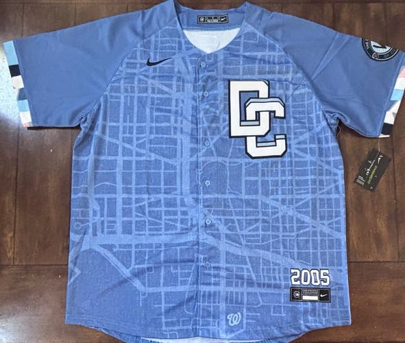 Washington Nationals City Connect Jersey James Wood Adult Large NWT