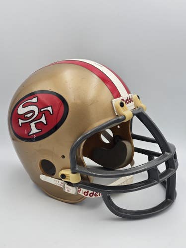 Vintage San Francisco 49ers Full Size Riddell Replica Football Sports L Helmet