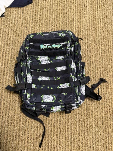 WOLFpak Backpack Black/Green Rick and Morty Graphic Print 35l