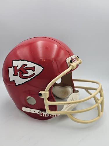 Vintage 1990s Kansas City Chiefs Full Size Riddell NFL Replica Size L Helmet