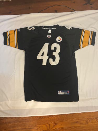 Reebok On Field NFL Pittsburgh Steelers Home Jersey Troy Polamalu #43 Size 50