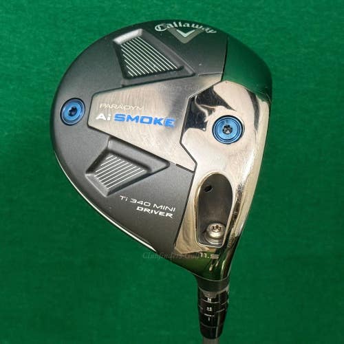 Callaway Paradym Ai Smoke TI 340 11.5 Mini Driver Denali Blue 50g 6.0 Stiff