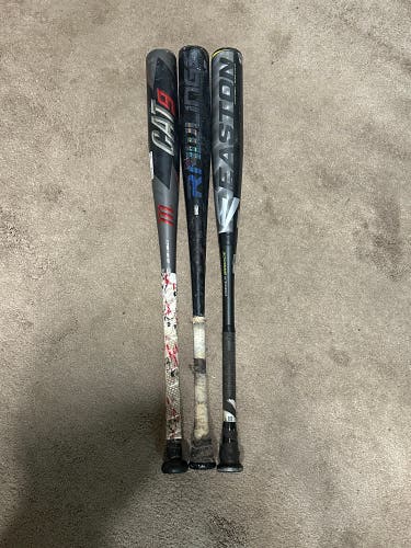 Three BBCOR Certified 33” Baseball Bats