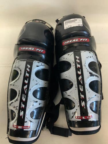 Used Easton STEALTH S Intermediate Shin Guards Black 12" 11823-S000040837