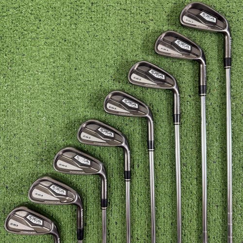 Adams Idea Black CB3 Irons Set 4-PW GW KBS Tour 90 Regular Flex NEED GRIPS
