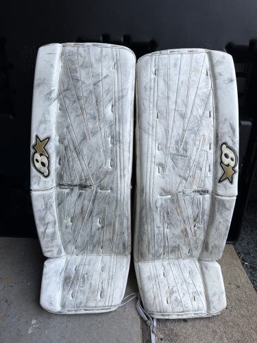 White 32" Senior Brian's Subzero 6.0 Goalie Leg Pads (Used)