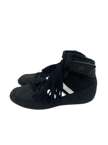 Used Adidas HVC Jr 1 Wrestling Shoes Black  11692-S000154680