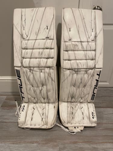 34" 2023 True Catalyst PX3 Goalie Leg Pads Pro Stock (Used)