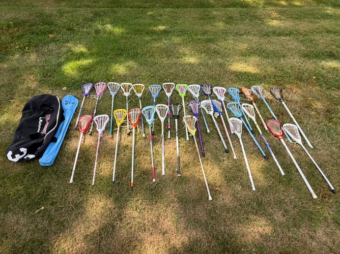 Huge lacrosse stick bundle with bags comes as seen! First come first serve!