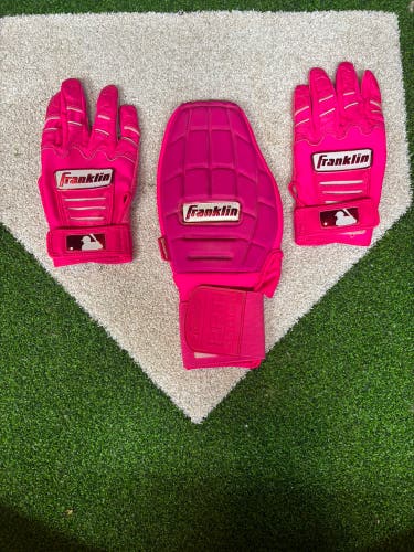 Large Franklin Batting Gloves (Used) youth