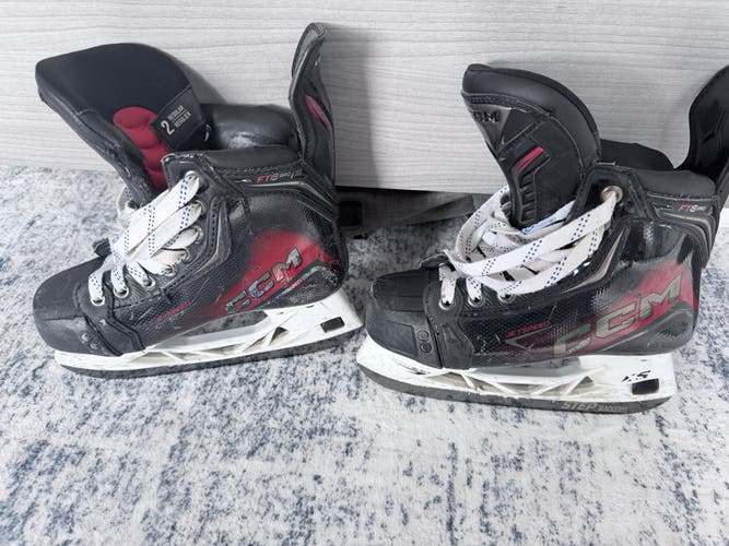 CCM JetSpeed FT8 Pro Hockey Skates Regular Width Size 2 (Used)