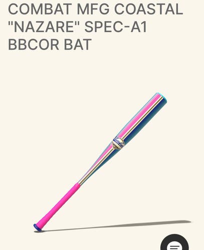 BRAND NEW COASTAL COLLECTION 2026 Combat MFG Spec A1 Alloy BBCOR Certified Bat (-3) 30 oz 33" (New)