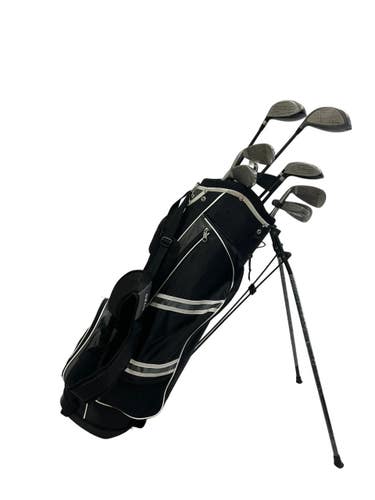 Used Powerbilt MOMENTUM Mens Package Set RH Black 11 Piece 11692-S000152677