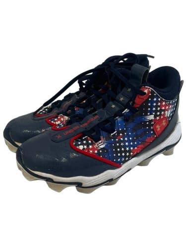 Used Under Armour HARPER BB/SB Cleats Navy Blue Junior 03.5 11692-S000154583