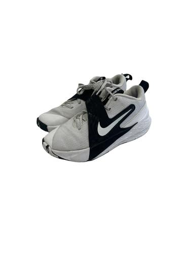 Used Nike TEAM HUSTLE Basketball Shoes Y White Junior 04 11692-S000154584