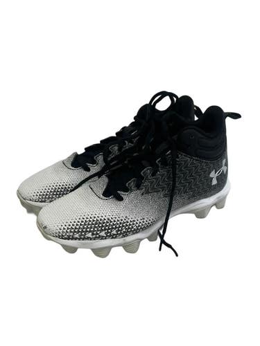 Used Under Armour SPOTLIGHT FRANCHISE Jr FB Cleats Black Junior 04 11692-S000154604
