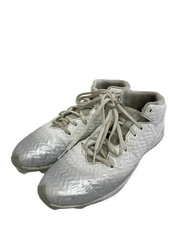 Used Under Armour SPOTLIGHT HAMMER Adult FB Cleats White Senior 8.5 11692-S000154631