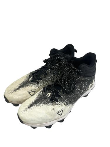 Used Under Armour SPOTLIGHT FRAN Adult FB Cleats Black And White Senior 7.5 11692-S000154632