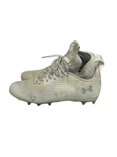 Used Under Armour SPOTLIGHT Adult FB Cleats White Senior 10.5 11692-S000154658
