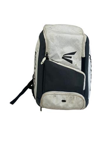 Used Easton WHITE/GREY BACKPACK BB/SB Player Backpack White And Grey 11692-S000154661