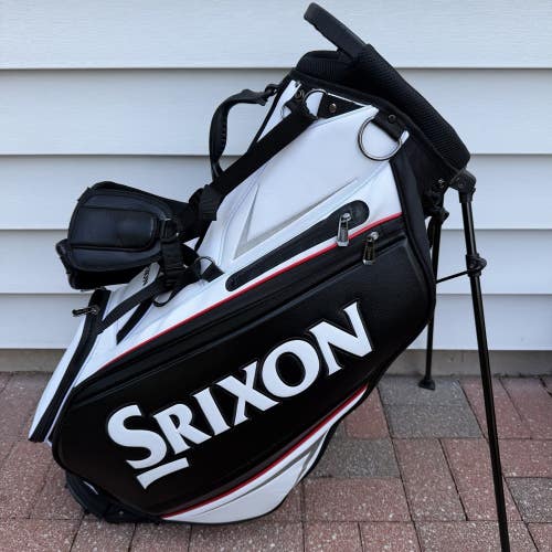 Srixon ZXi Tour Staff Caddy Stand Golf Bag 5 Way Dividers White Black Red
