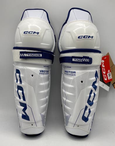 NEW CCM Tacks Vector Premier Shin Guards 12"
