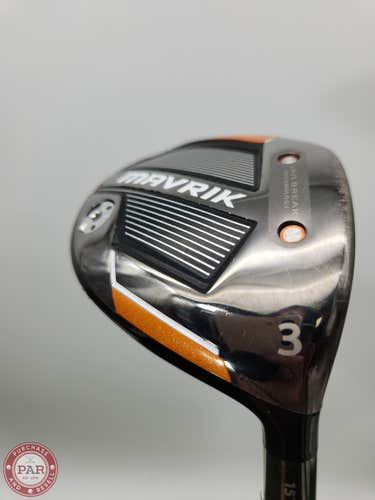 2020 CALLAWAY MAVRIK 3 WOOD 15* REG EVEN FLOW RIPTIDE 60G GOOD