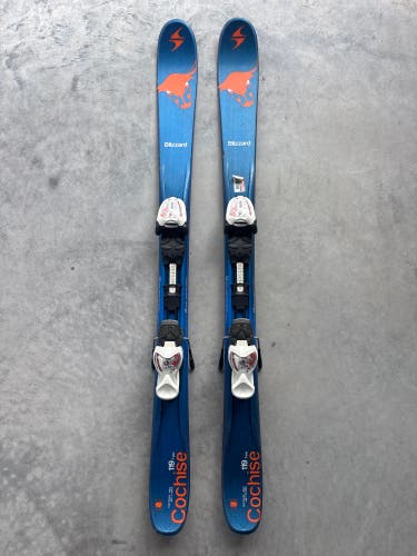 Blizzard Cochise Twin Tip 119 cm Skis With IQ 4.5 Bindings (Used)
