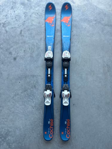 Blizzard Cochise Twin Tip 119 cm Skis With IQ 4.5 Bindings (Used)