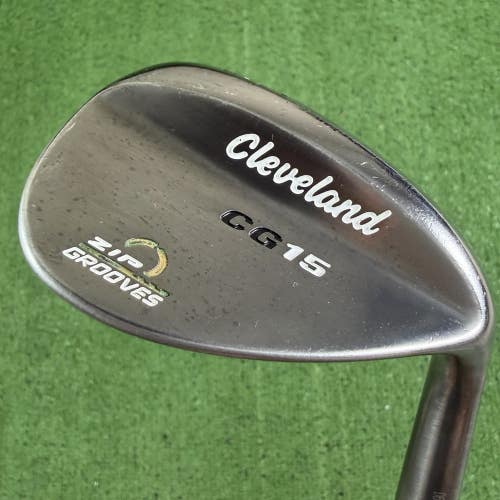 Cleveland CG15 Black Pearl Zip Grooves 60 12 Lob Wedge Steel Shaft 35.75