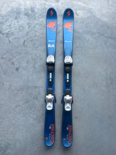 Blizzard Cochise Twin Tip 119 cm Skis With IQ 7 Bindings (Used)