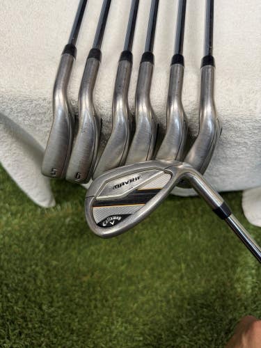 Callaway Mavrik Iron Set (5-Pw,Aw) KBS Max 80g Regular flex Shaft RH