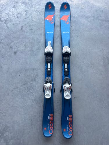 Blizzard Cochise Twin Tip 119 cm Skis With IQ 4.5 Bindings (Used)