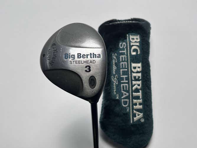 Callaway Big Bertha Steelhead 3 Fairway Wood Gems 99 Ladies Graphite Womens RH