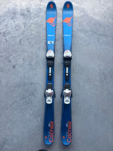 Blizzard Cochise Twin Tip 129 cm Skis With IQ 7 Bindings (Used)