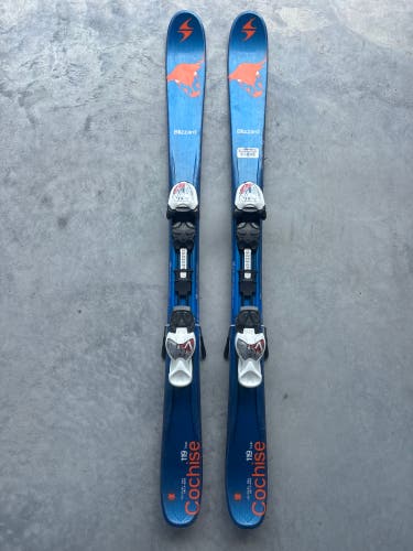 Blizzard Cochise Twin Tip 119 cm Skis With IQ 7 Bindings (Used)