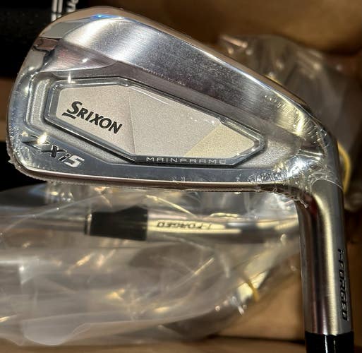 Srixon ZXi5 Forged Iron Set 5-AW Steel Dynamic Gold Mid 115 Stiff Flex RH NEW!