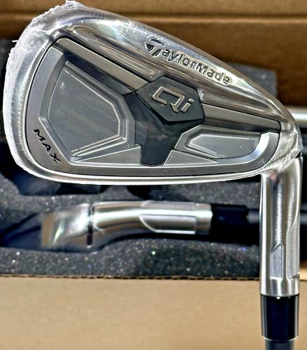 TaylorMade Qi MAX Iron Set 5-PW, AW Graphite KBS REAX 65 Regular Flex NEW