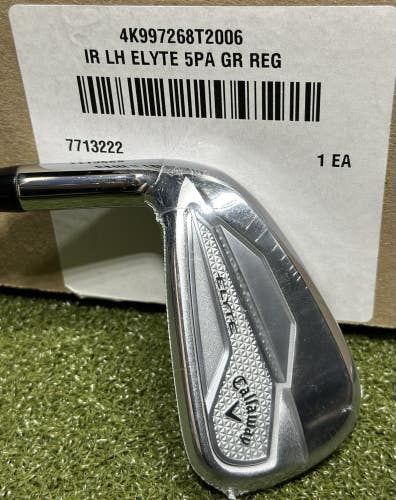 Callaway Elyte Iron Set 5-AW LEFT Hand Graphite Denali 65g Regular Flex LH NEW