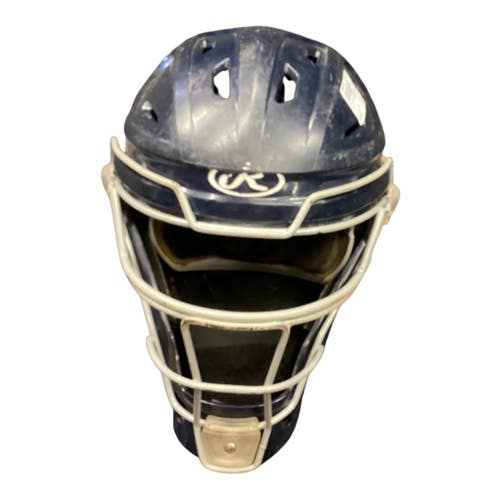 Used Rawlings CATCHERS HELMET Catchers Helmet w/Mask Navy Blue One Size 11846-S000108106