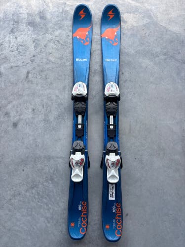 Blizzard Cochise Twin Tip 109 cm Skis With IQ 4.5 Bindings (Used)