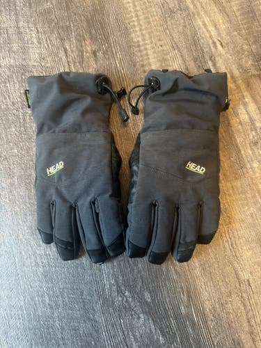 HEAD Winter Ski Gloves Adult Medium Black Waterproof Snow Gloves
