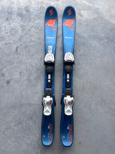 Blizzard Cochise Twin Tip 99 cm Skis With IQ 4.5 Bindings (Used)