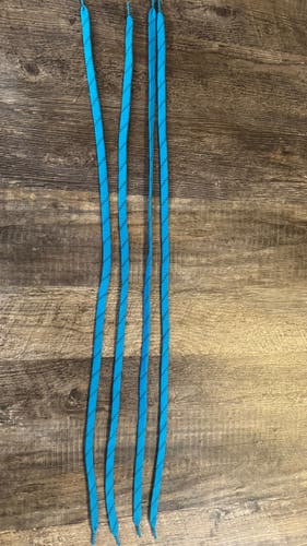 Lacrosse Shooting Strings Lot of 4 – Blue with Black Pattern – New