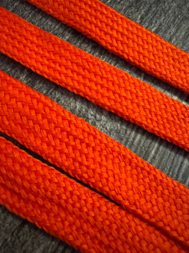 New Lacrosse Shooting Strings Lot of 4 – Bright Orange – Mesh Stringing Supplies