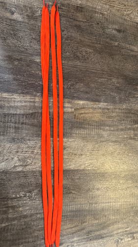 New Lacrosse Shooting Strings Lot of 4 – Bright Orange – Mesh Stringing Supplies