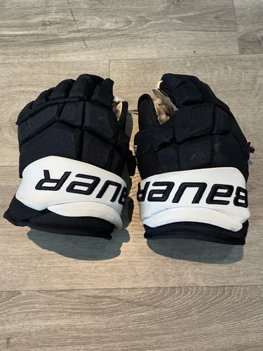 Used Bauer 13" Pro Stock Supreme Ultrasonic Gloves