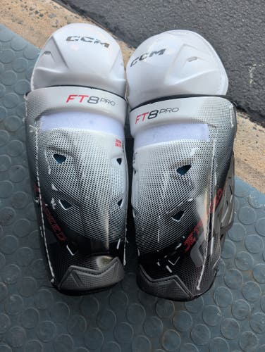 Senior CCM Jetspeed FT8 Pro 14" Shin Pads Pro Stock (Used)